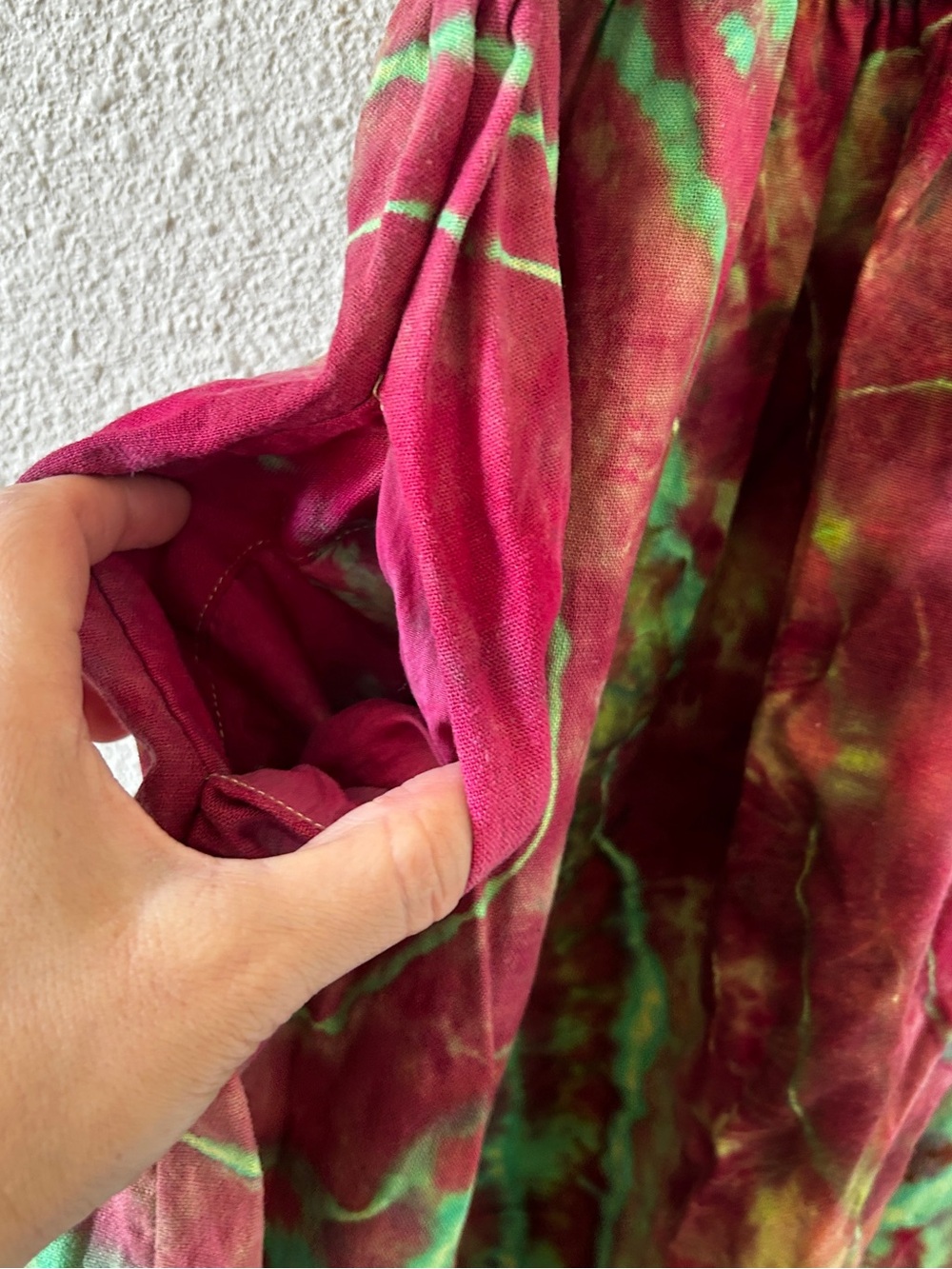 Universal Thread Linen Blend Tie Dye Boho Hippie smocked sundress Women’s Medium - Picture 5 of 10